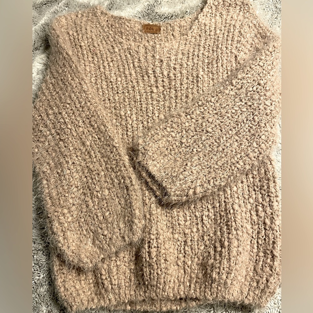 Pol Brand fuzzy sweater. Size M. Never worn, new without tags.